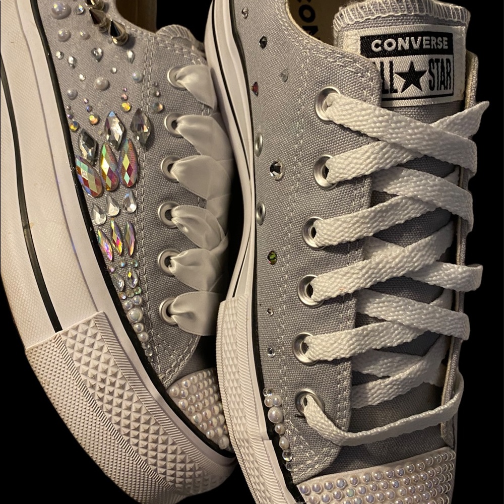 New Converse Custom Blinged, platform